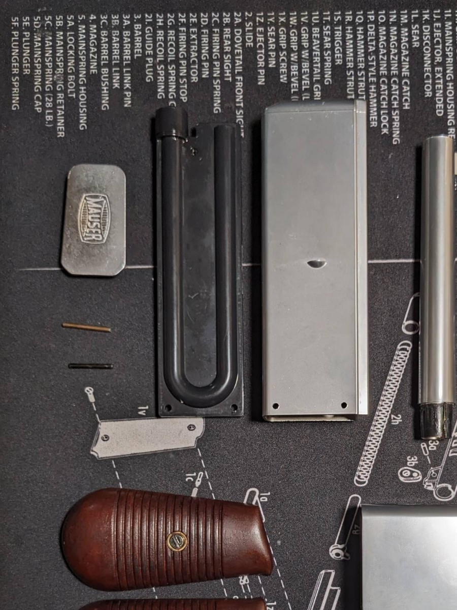 マルシン モーゼル MAUSER HSc シルバー サイレンサー ASGK刻印有