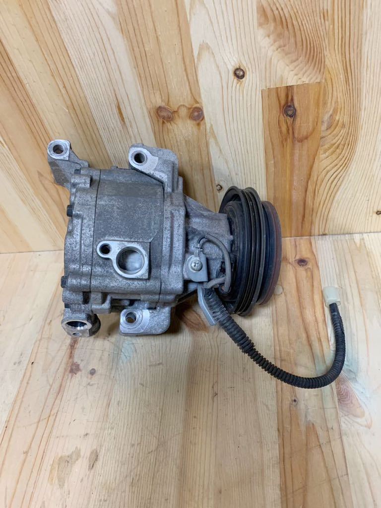 ダイハツ ムーヴキャンバス A/C コンプレッサー SCSE06C 447280-3471 SC3-293630 LA800S 平成29年式 49634km 破損無し 純正 R134a