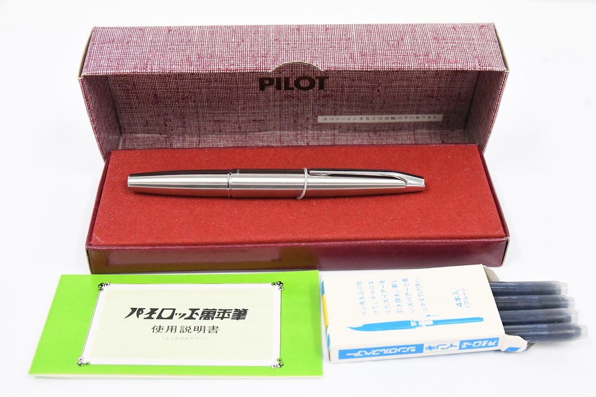 PILOT パイロット μ 701 ミュー ペン先一体 万年筆 美品 μ ミュー 0