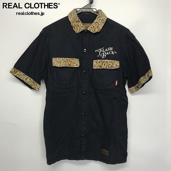 ☆NEIGHBORHOOD/ネイバーフッド 半袖シャツ レオパード切替/M /LPL