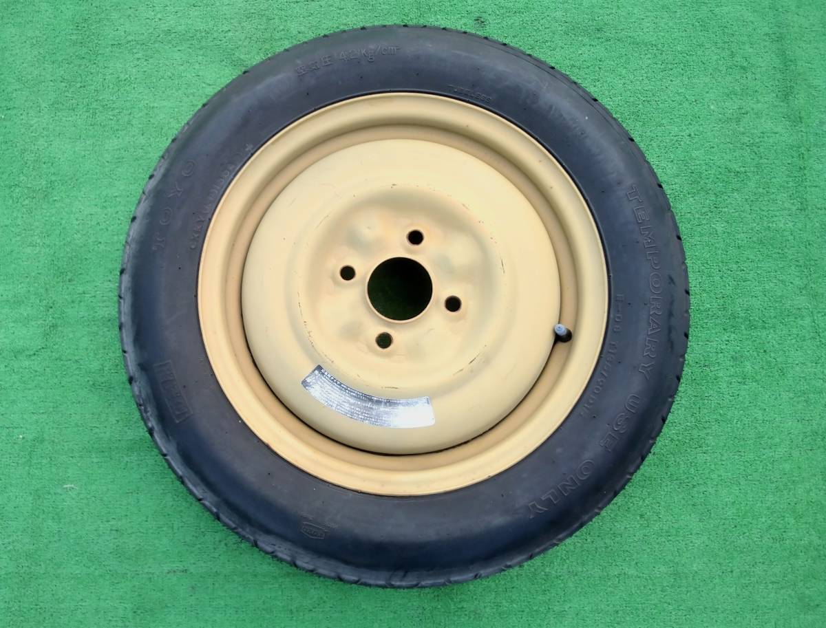 テンパータイヤ スペアタイヤ NISSAN 15×4T 114.3 4H T135/90D15(4穴