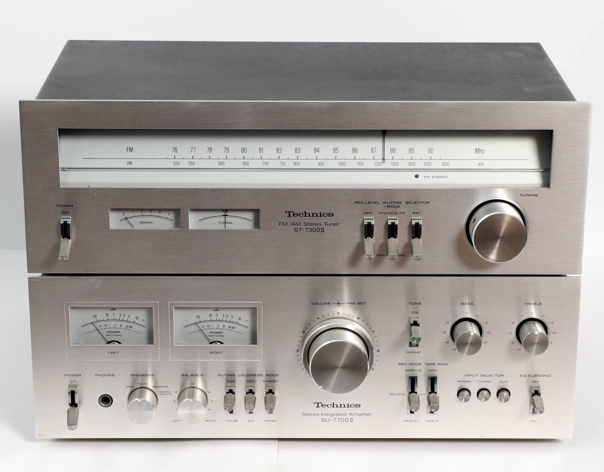 Technics SU-7700Ⅱ ST-7300Ⅱ プリメインアンプ ステレオチューナー