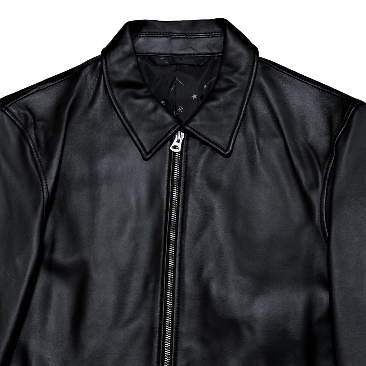 新品 定価3万 tk.TAKEO KIKUCHI タケオキクチ 最高級羊革 裏地総柄 