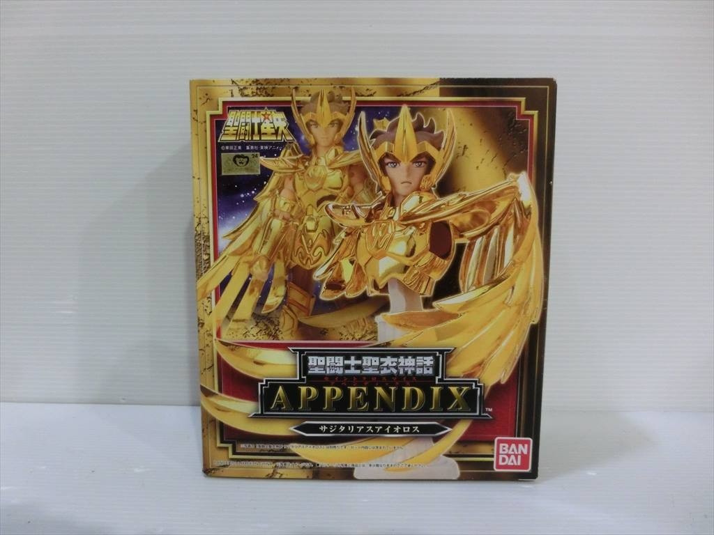 T【P1-85】【60サイズ】▲聖闘士星矢/聖闘士聖衣神話 サジタリアスアイオロス フィギュア/バンダイ/※外箱傷み有