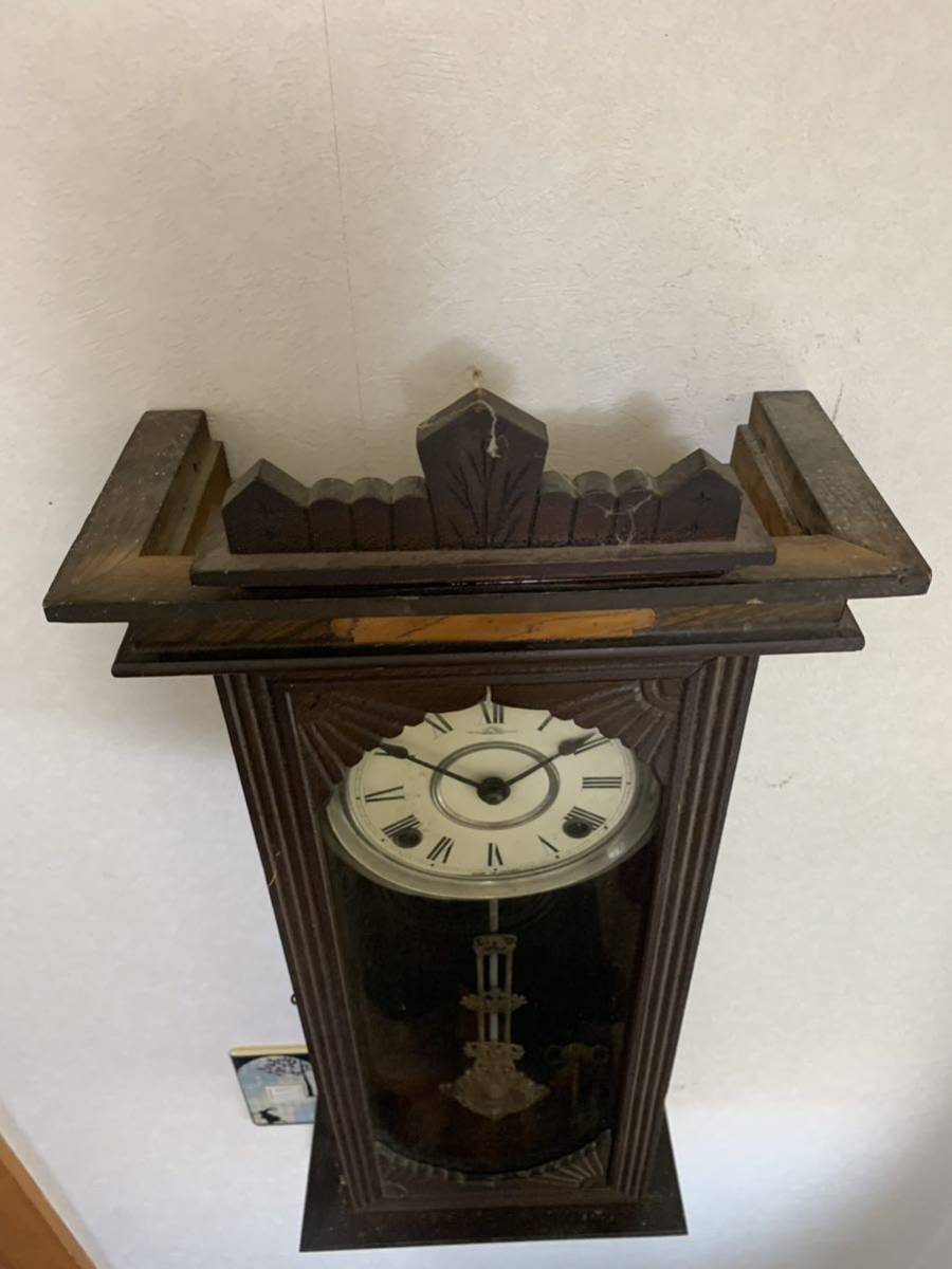 柱時計 振り子時計 古時計 アンティーク時計 掛時計 ボンボン時計