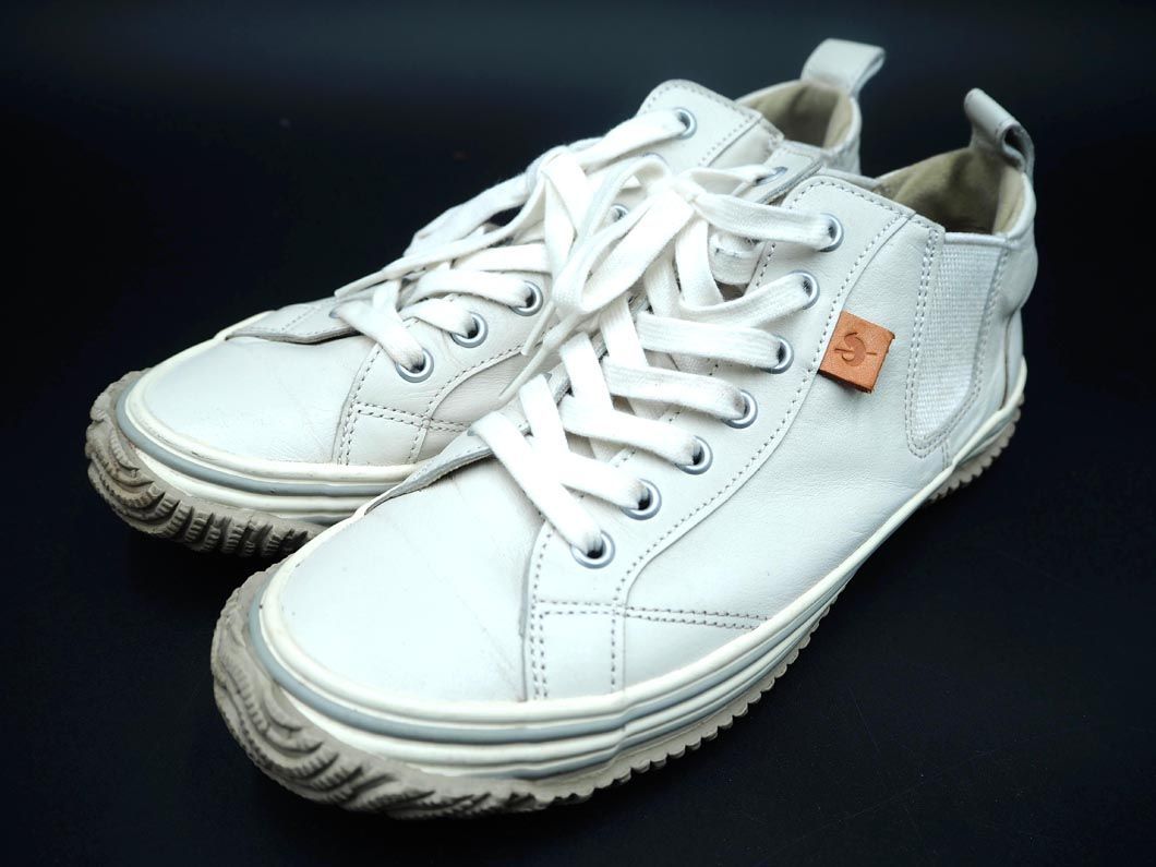 スピングルムーブ カンガルーレザー サイドゴア ミッドカット スニーカー sizeXS（22.5?）/アイボリー ■■ ☆ dib9 レディース