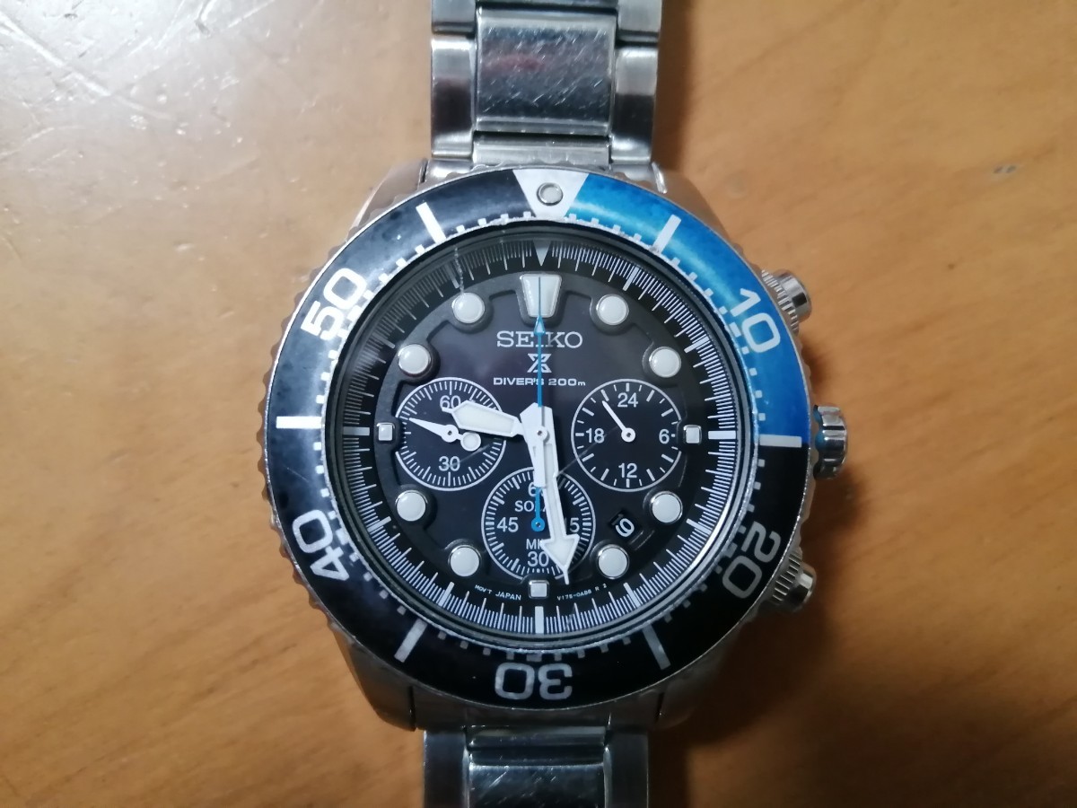 中古 腕時計 SEIKO セイコー クロノグラフ プロスペックス ソーラー ダイバー_7