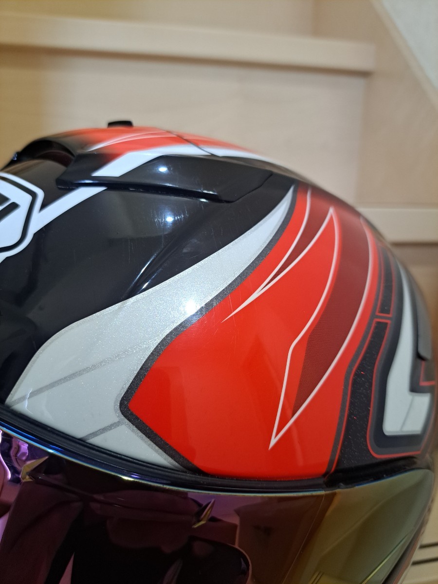 ショウエイヘルメットSHOEI X-fourteen X-14 アセイル Mサイズ_9