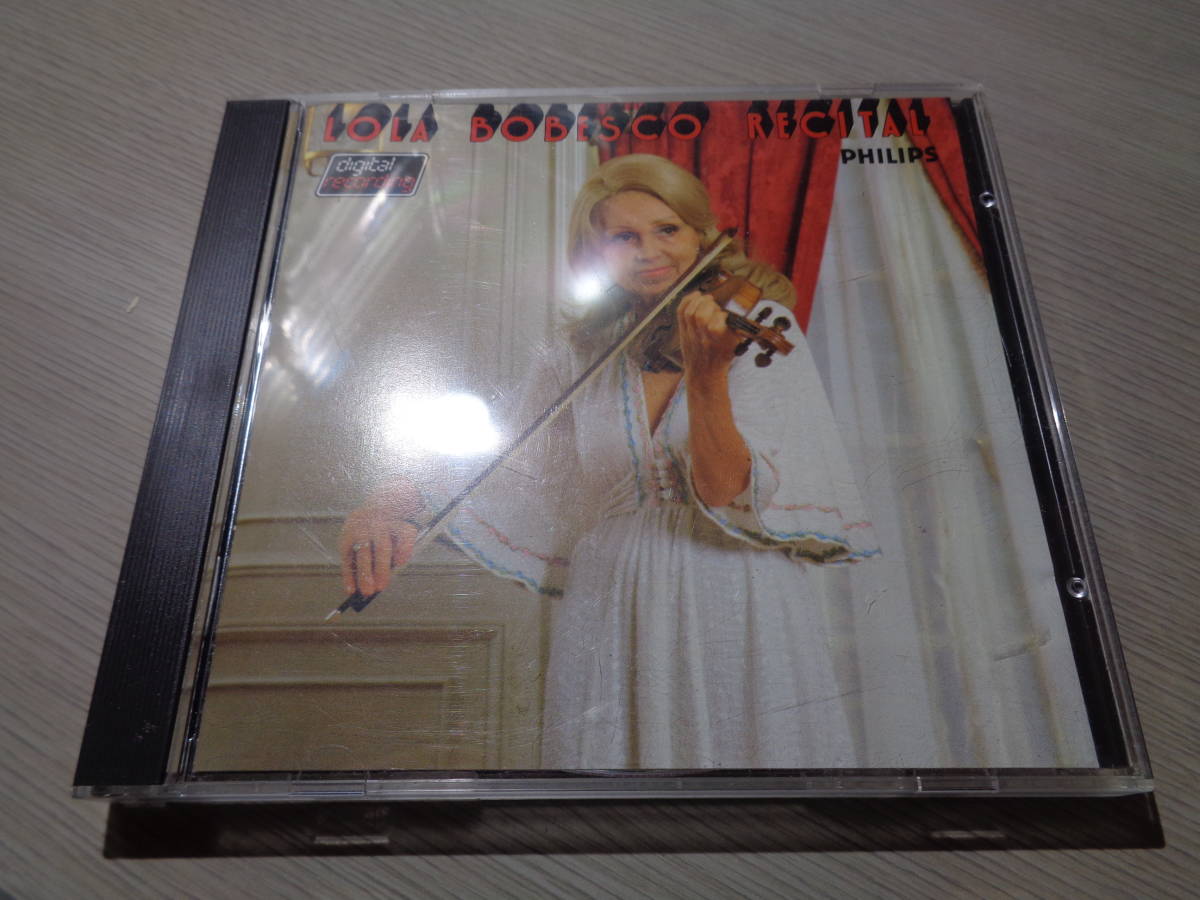 西独青ラベル/ローラ・ボベスコ・リサイタル，LOLA BOBESCO，JACQUES GENTY/LOLA BOBESCO RECITAL(W.GERMANY/PHILIPS:410 457-2 BLUE FACE CD