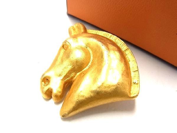 1円 HERMES エルメス ヴィンテージ シュバルツ ピンブローチ