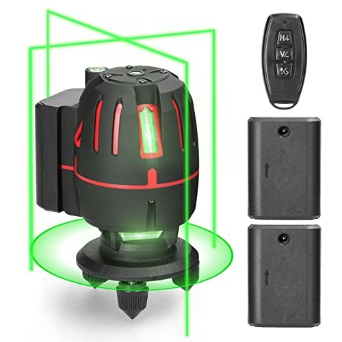 【訳有未使用】Weytoll レーザー墨出し器 360*回転 2 * 2400mAh 5ラインレーザーレベル …_C_507