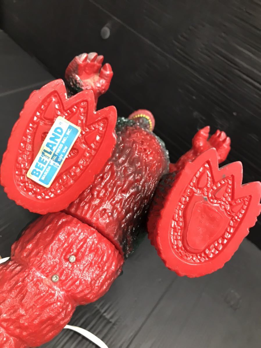 BEETLAND ゴジラ 昭和レトロ ソフビ ルームランプ 通電確認済み 当時物 