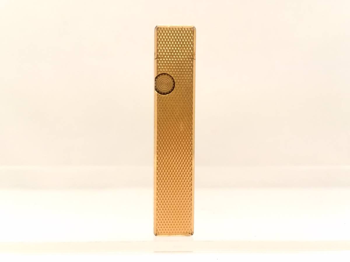 美品】dunhill ダンヒル フリント式ローラガスライター/ゴールドカラー 
