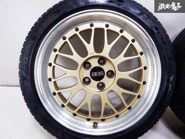 BBS LM090 LM 鍛造 17インチ 7.5J +48 5穴 PCD100 215/45R17 タイヤ 