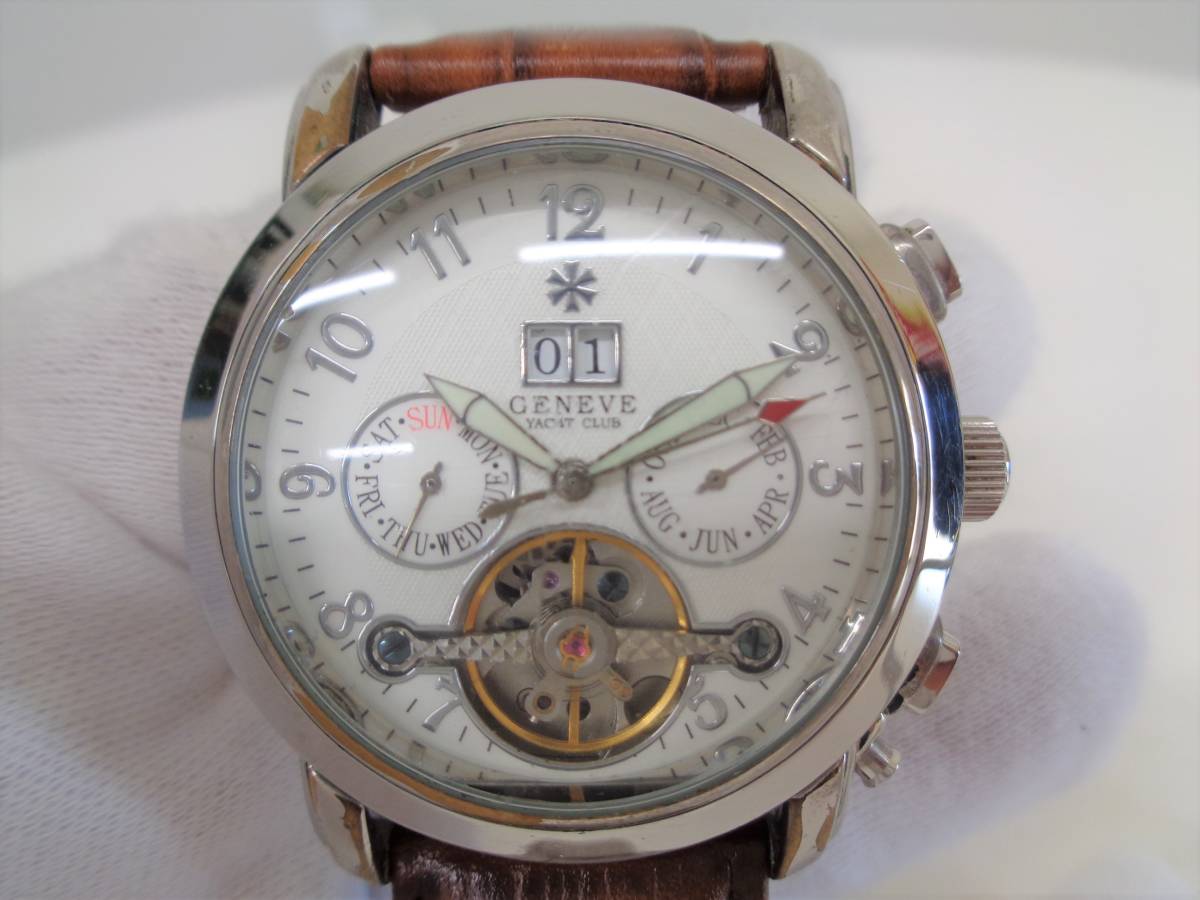 GENEVE YACHT CLUB ジュネーブ ヨット クラブ メンズ腕時計 稼働品 