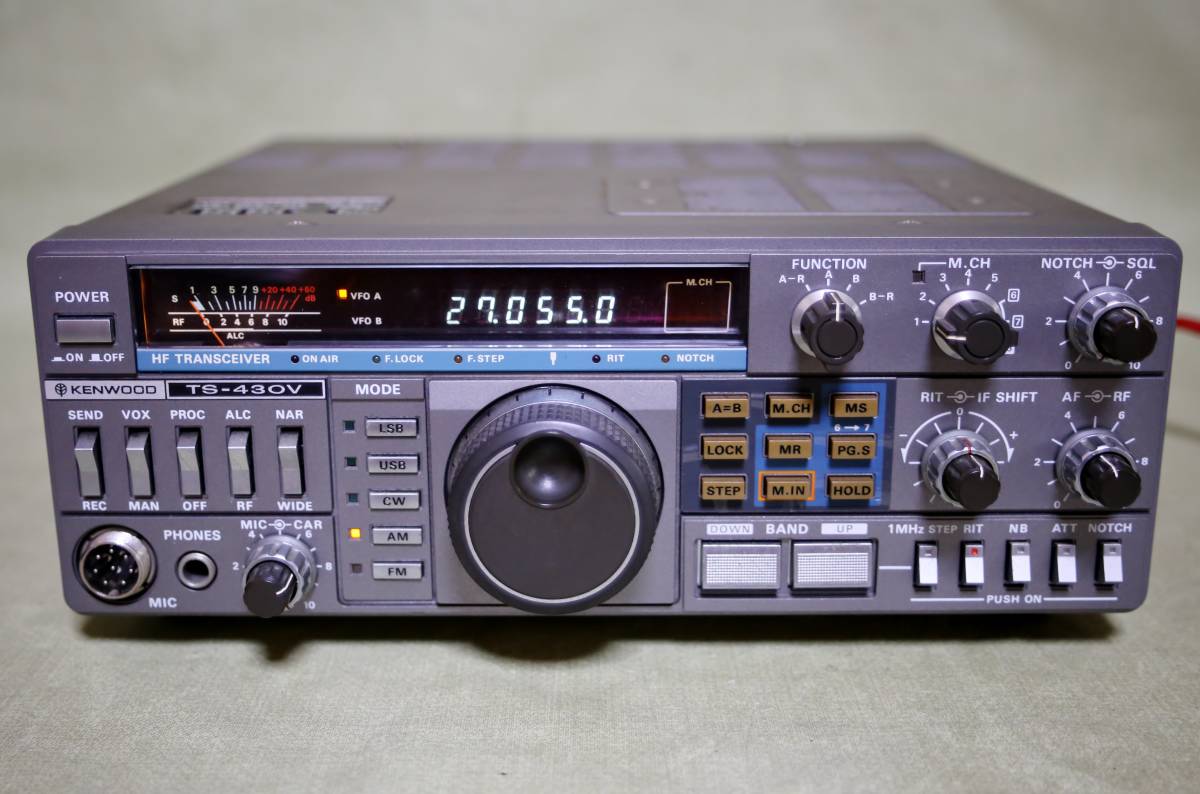 ケンウッド TS-430V HF オールモード 無線機 ゼネカバ送信改 1.6