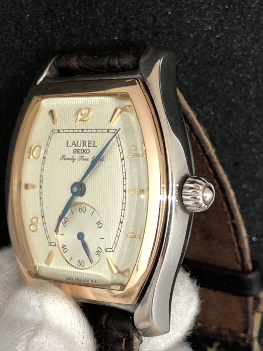 6666 送料無料 SEIKO セイコー ローレル LAUREL 4S28-5010/SV925/18KT