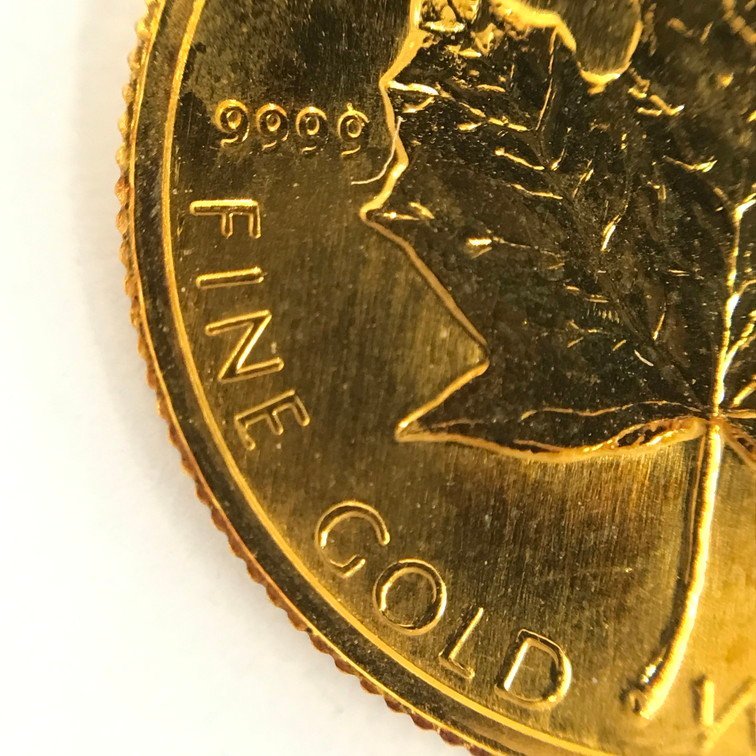 K24 純金 1986年 メイプルリーフ金貨 CANADA FINE GOLD 1/10OZ OR PUR  