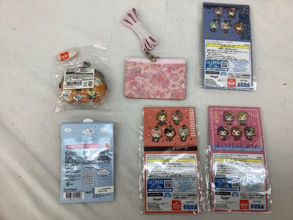 サンリオ ハローキティぬいぐるみ・貯金箱・バッジ・ケース・バッグ等 14点まとめ ※未開封含む 中古品 ACB ハローキティ サンリオ 貯金箱