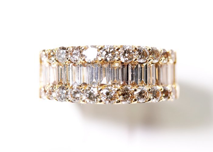 Z-28☆K18 ダイヤモンド 2.00ct デザインリング 13号