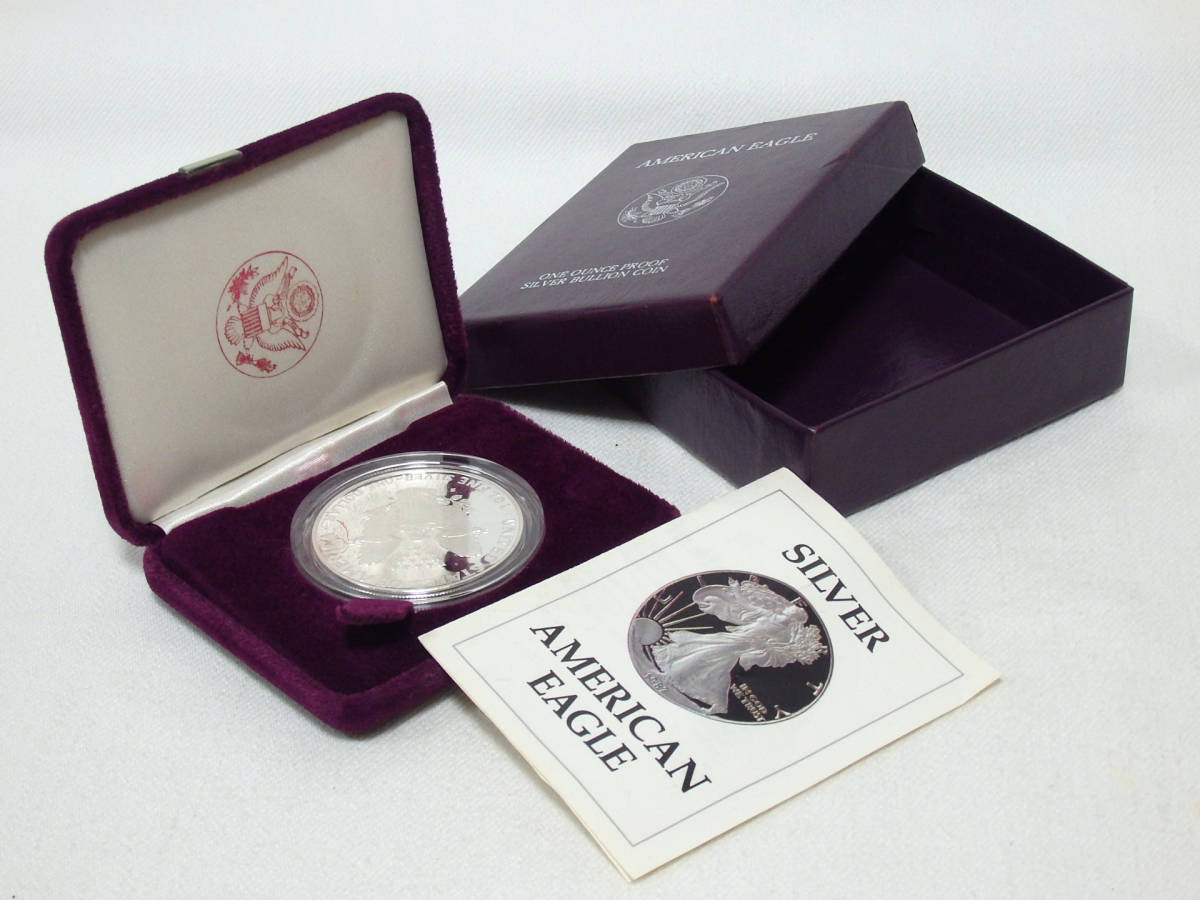 送料無料アメリカ イーグル1ドルプルーフ銀貨 1987年 G47949