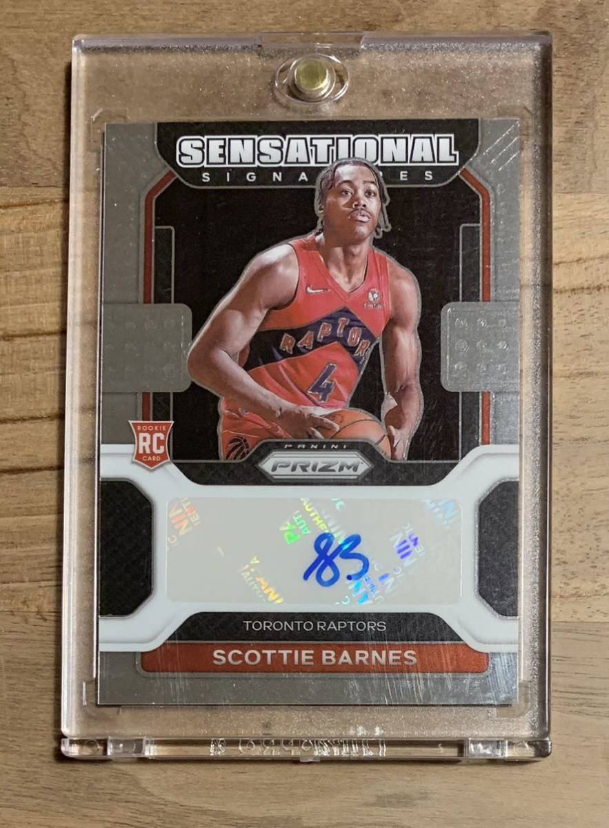 2021-22 Panini Prizm Sensational Signatures Silver SCOTTIE BARNES RC Auto