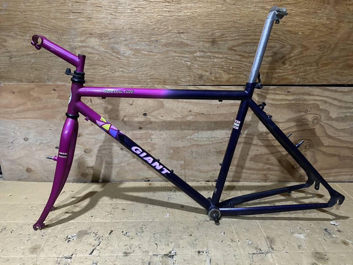 GIANT Hard Line 7400 26インチ MTB クロモリフレーム 中古パーツ OLD