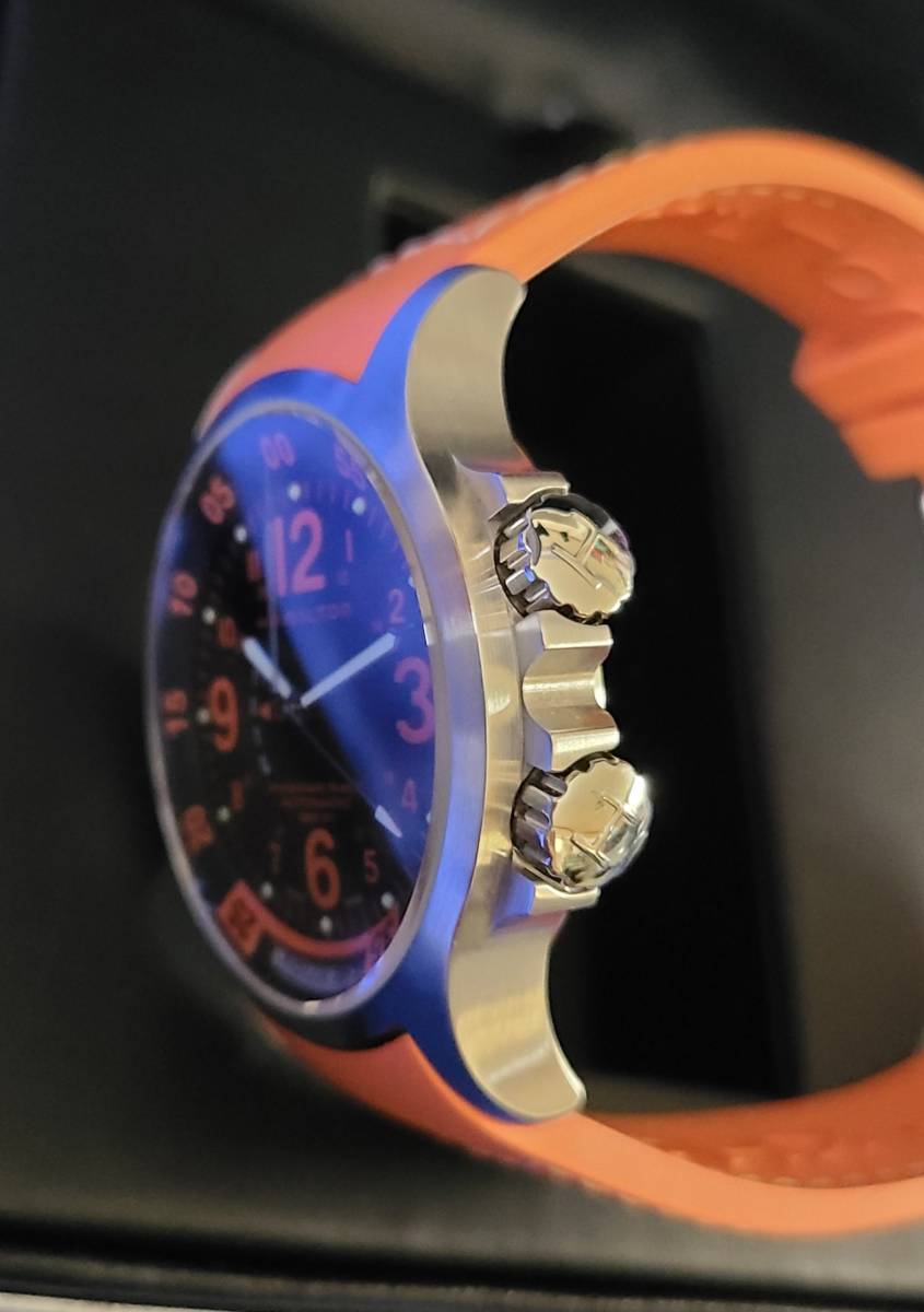 Hamiltonハミルトン カーキGMT エア レース オートマチック精度良好