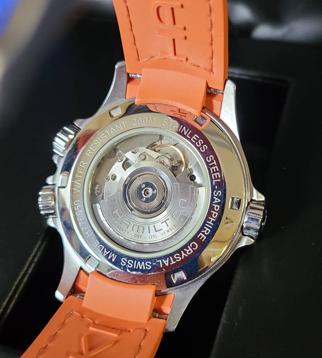 Hamiltonハミルトン カーキGMT エア レース オートマチック精度良好
