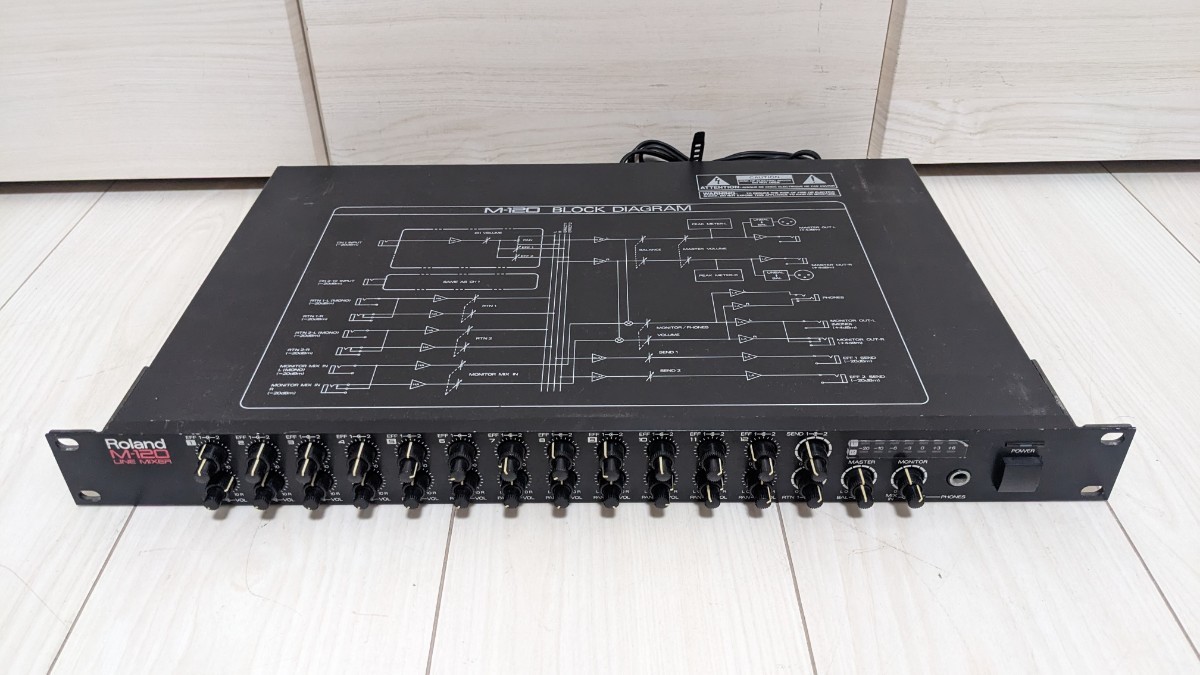 Roland LINE MIXER M-120 ミキサー 通電確認のみ 【公式通販】
