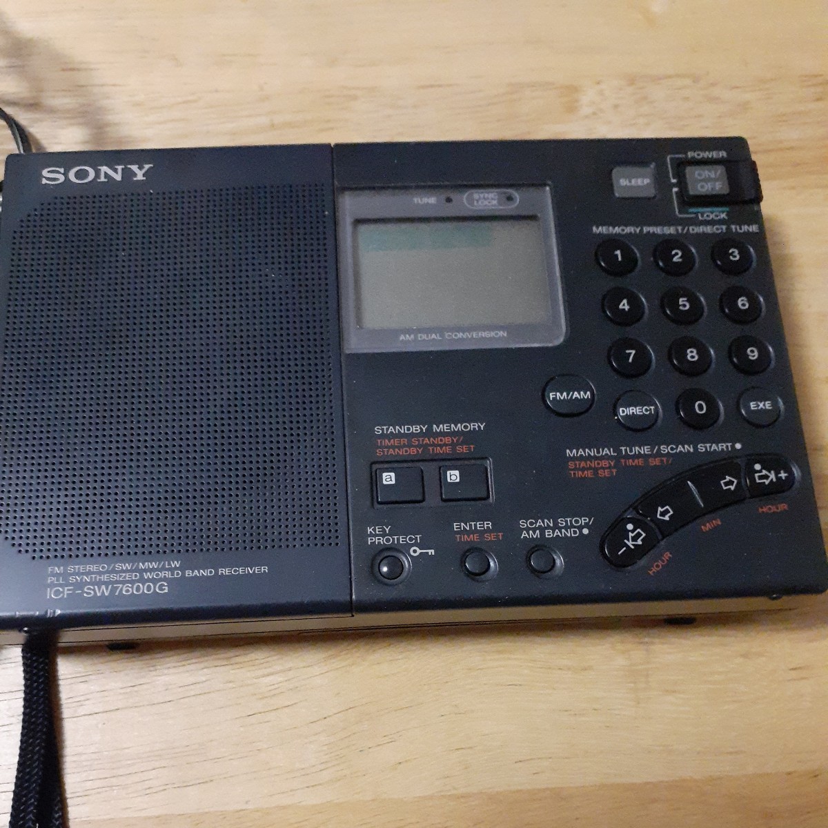 SONY／シンセサイザーラディオ・ICF-7600DA【作動確認済み 美品】。 たかめ