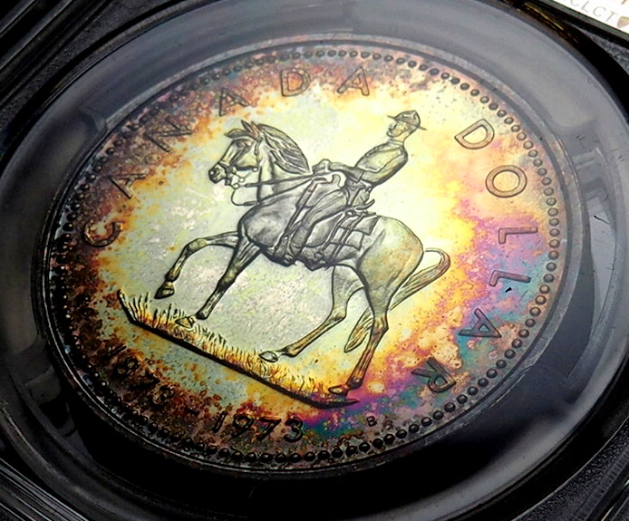 送料無料，得価 カナダ 1973年 ヤングエリザベス RCMP 1ドル銀貨 PCGS SP67(北アメリカ)｜売買されたオークション情報、yahooの商品情報をアーカイブ公開 - オークファン 北アメリカ