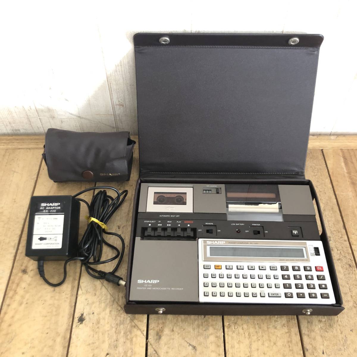 ▽SHARP PC-1251 CE-125 ポケットコンピュータ アダプター付