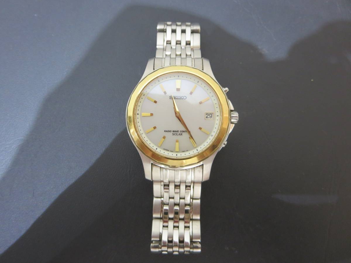 32170 訳あり 稼働品 SEIKO セイコー 7B22-0AT0 ソーラー メンズ 