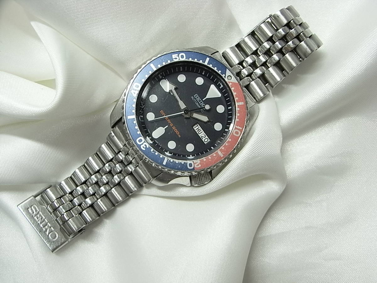 500円スタート◇正規SEIKO セイコーダイバー 自動巻き 型番7S26-0020