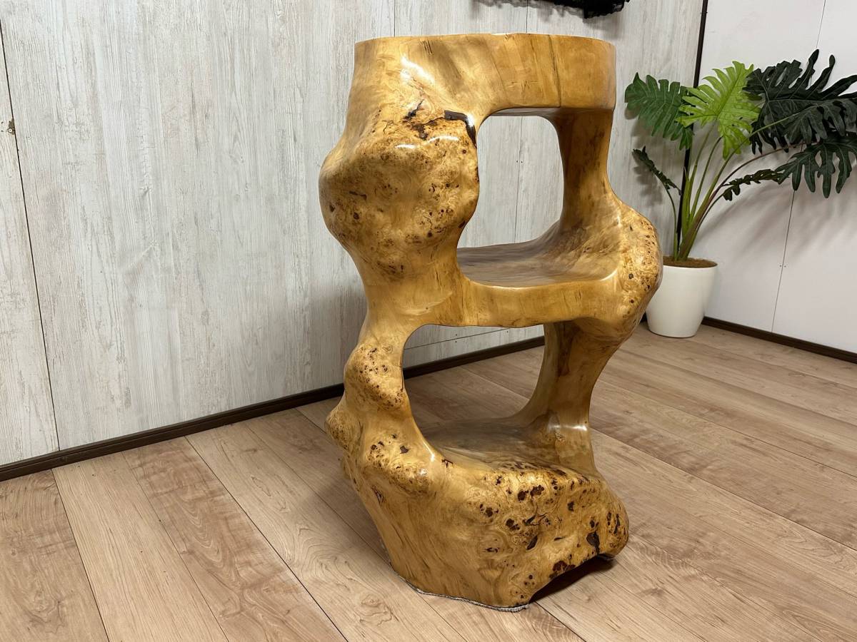 □美品□最高級□メープル□銘木□無垢材/一枚板□厚み5cm□和モダン 