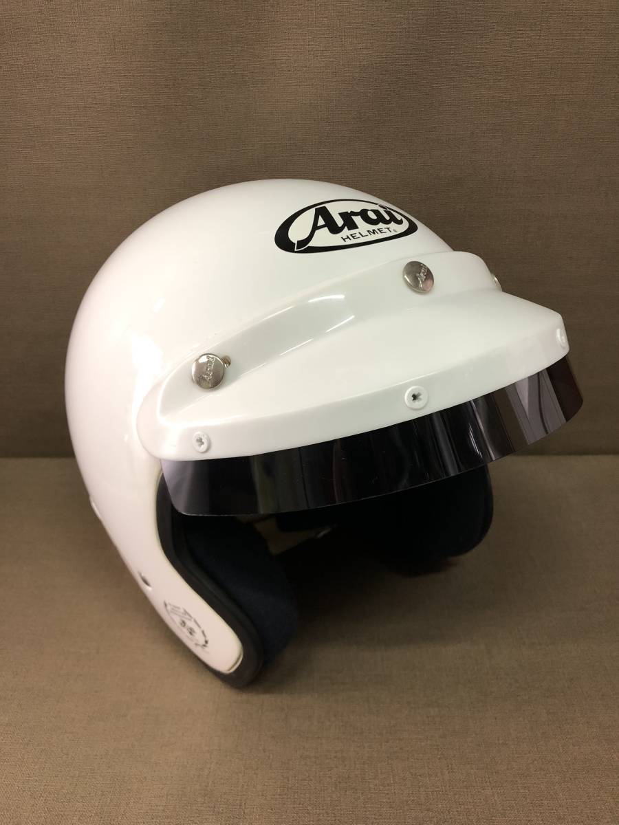 Arai sz-gジェットヘルメット ホワイト Arai SZ-G グラスホワイト