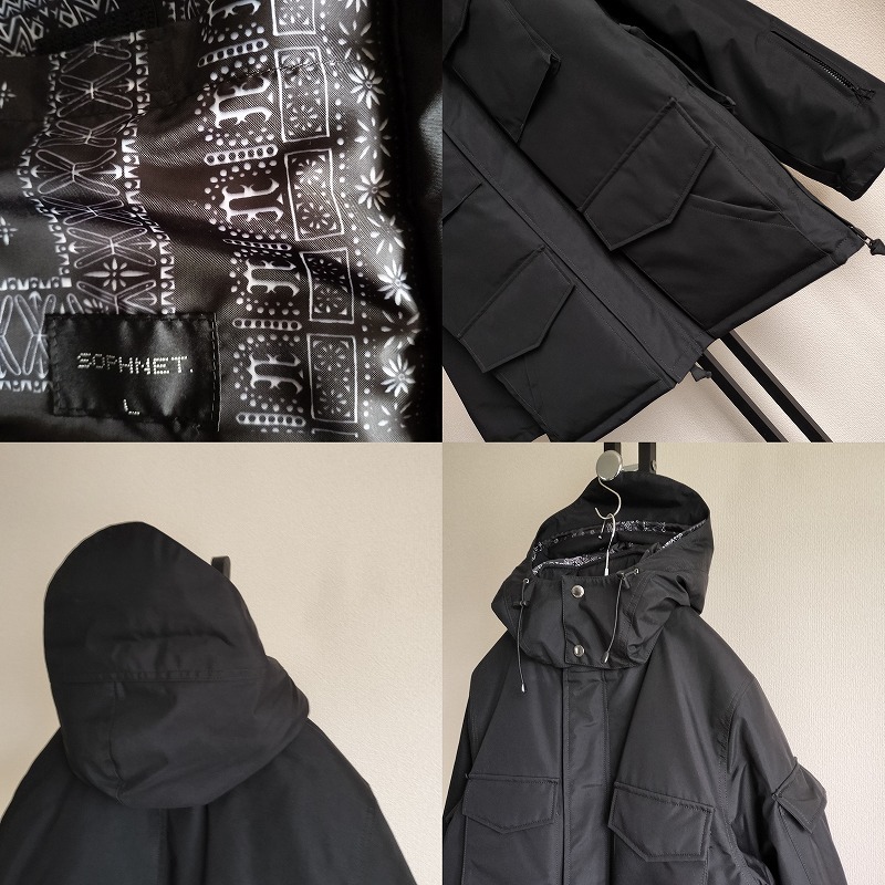 SOPHNET. 5 POCKET PADDED HOOD BLOUSON L SOPHNET.(ソフネット