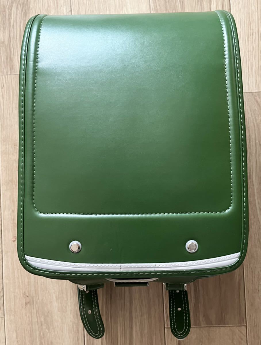 ◇ランドセル 中古 男女兼用 グリーン系 緑 深緑系 forzoe シンプル 