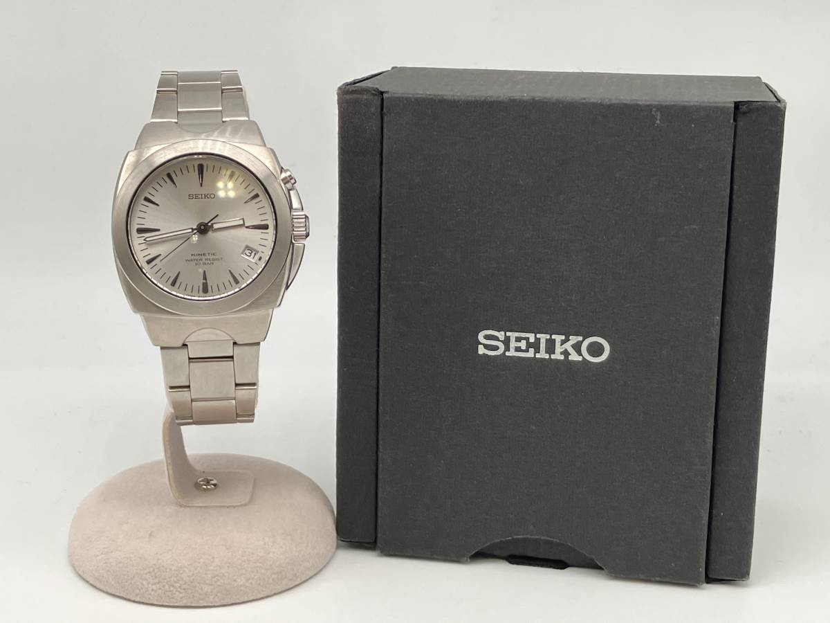 セイコーAGSキネティック5M42 メンズ腕時計 ジャンク 現状渡しの出品