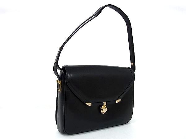 1円 □美品□ BALLY バリー レザー ターンロック ショルダーバッグ 