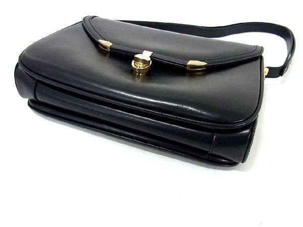 1円 □美品□ BALLY バリー レザー ターンロック ショルダーバッグ 