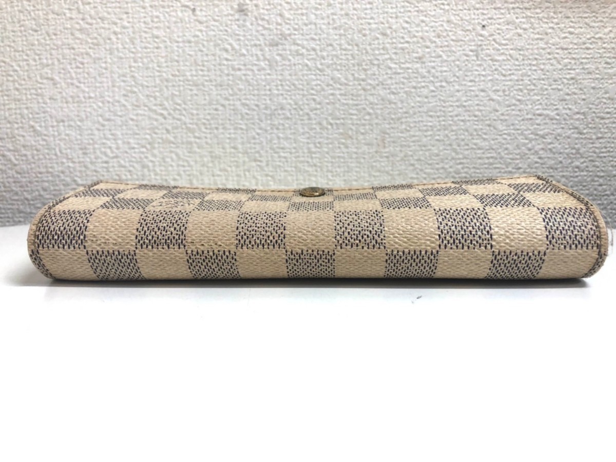 LOUIS VUITTON ルイヴィトン ダミエ アズール ポルトフォイユ サラ 長 