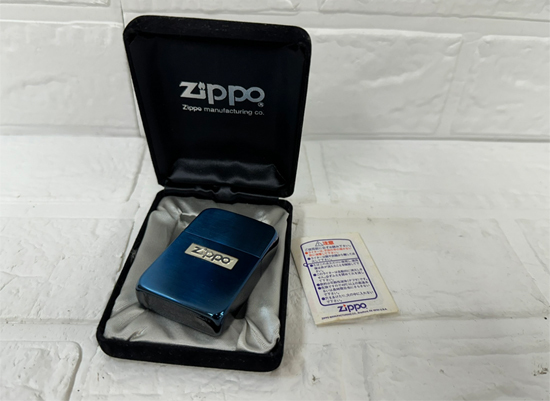 ZIPPO 1941 レプリカ ブルーチタン コーティング ジッポ ロゴ オイル