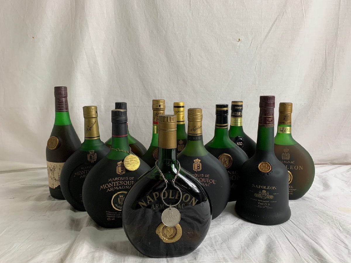 【12g酒439E】★1円スタート★古酒・未開栓★NAPOLEON★ナポレオン★まとめ★12本セット★アルマニャック★ブランデー★700mlなど★現状品