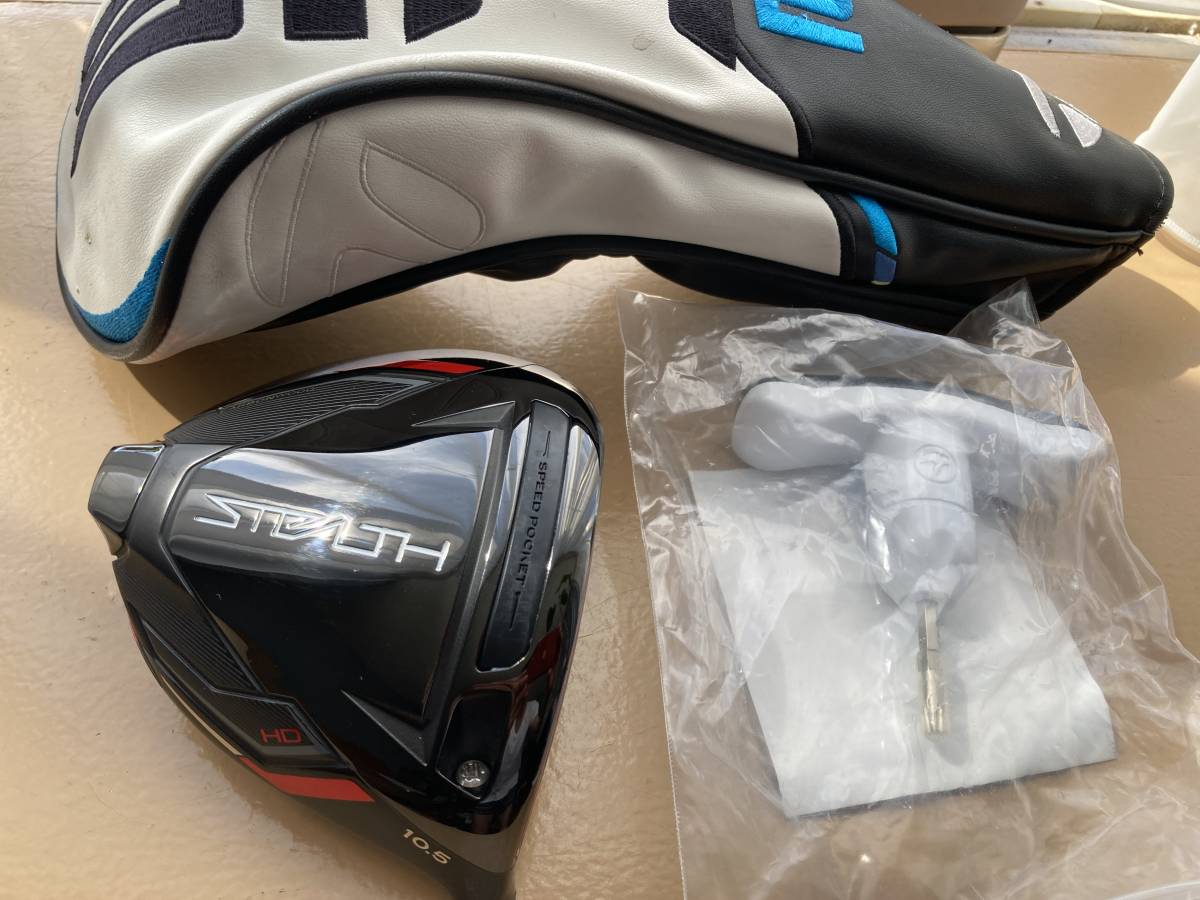 マイステルス 10.5度 純正ヘッドカバー付き ヘッドのみ TaylorMade ステルス プラスドライバー10.5度 ヘッドカバー付き - 美品