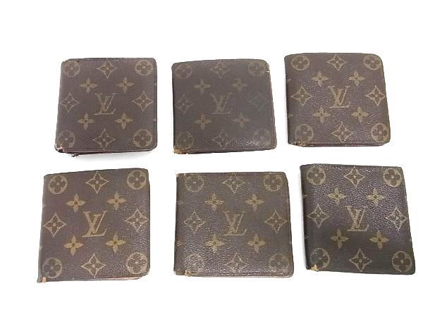 1円 LOUIS VUITTON ルイヴィトン モノグラム 財布 ウォレット 小銭入れ 札入れ 6点セット まとめ売り AQ3397