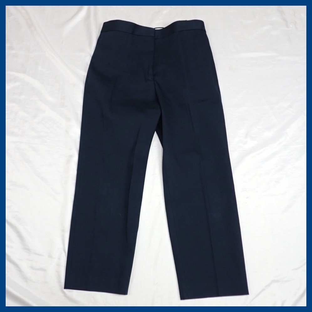 ★JIL SANDER/ジルサンダー ロングパンツ 38/レディースLL相当/ダークネイビー/コットン100%/センタープレス/イタリア製&1920500055