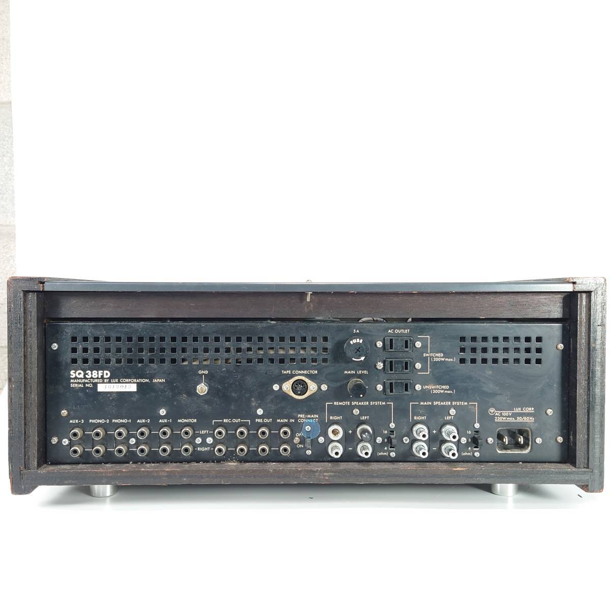 音出し確認済 LUXMAN 管球式 プリメインアンプ SQ38FD 真空管 