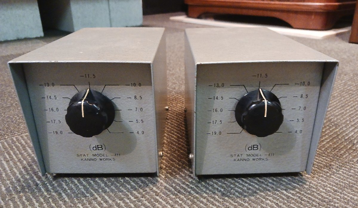 KANNO WORKS STAT MODEL 411 2個 カンノ製作所 スピーカー用 パッシブ アッテネータ 現状品